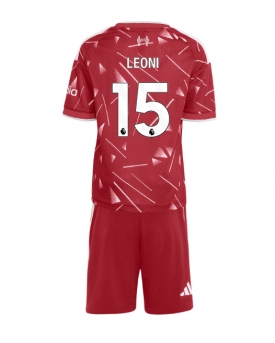 Liverpool Giovanni Leoni #15 Maglia Gara Casa Repliche 2026-27 Bambino Maniche Corte Liverpool Giovanni Leoni #15 Maglia Gara Casa Repliche 2026-27 Bambino Maniche Corte